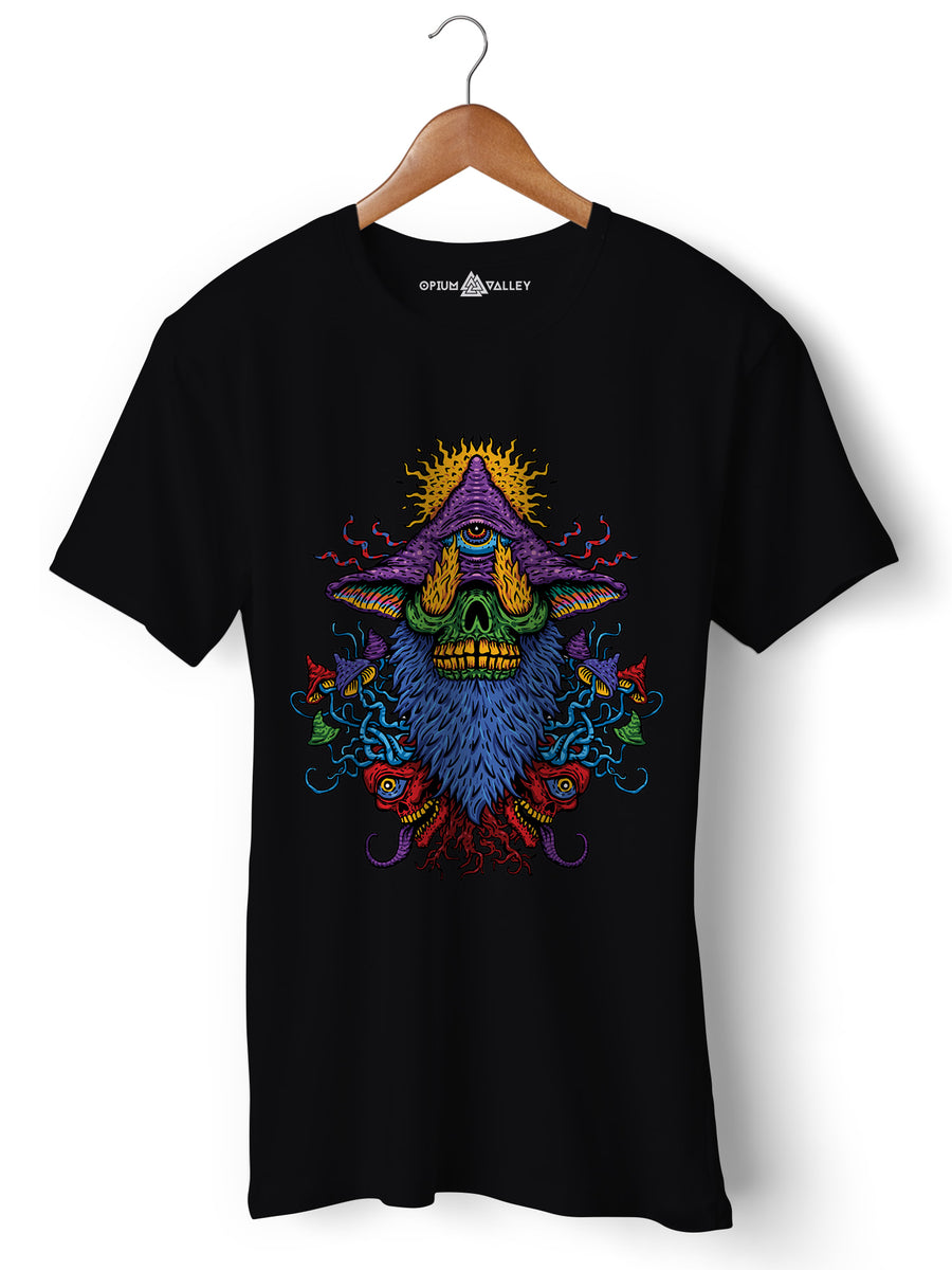Mushrooms - Round Neck T-Shirt