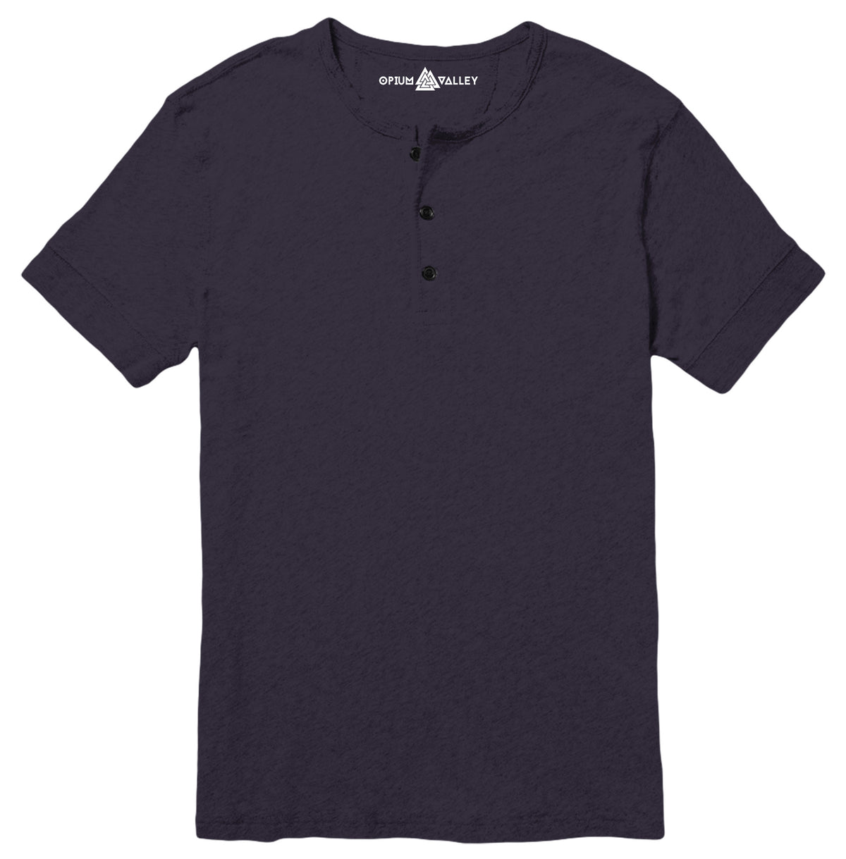Navy Blue - Henley T-Shirt - Opium Valley