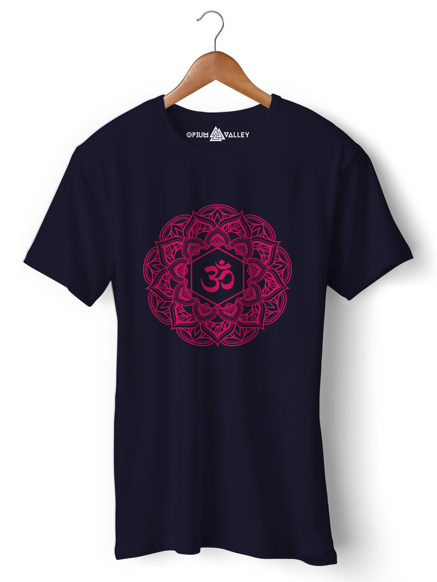 Mandala Om - Round Neck T-Shirt - Opium Valley