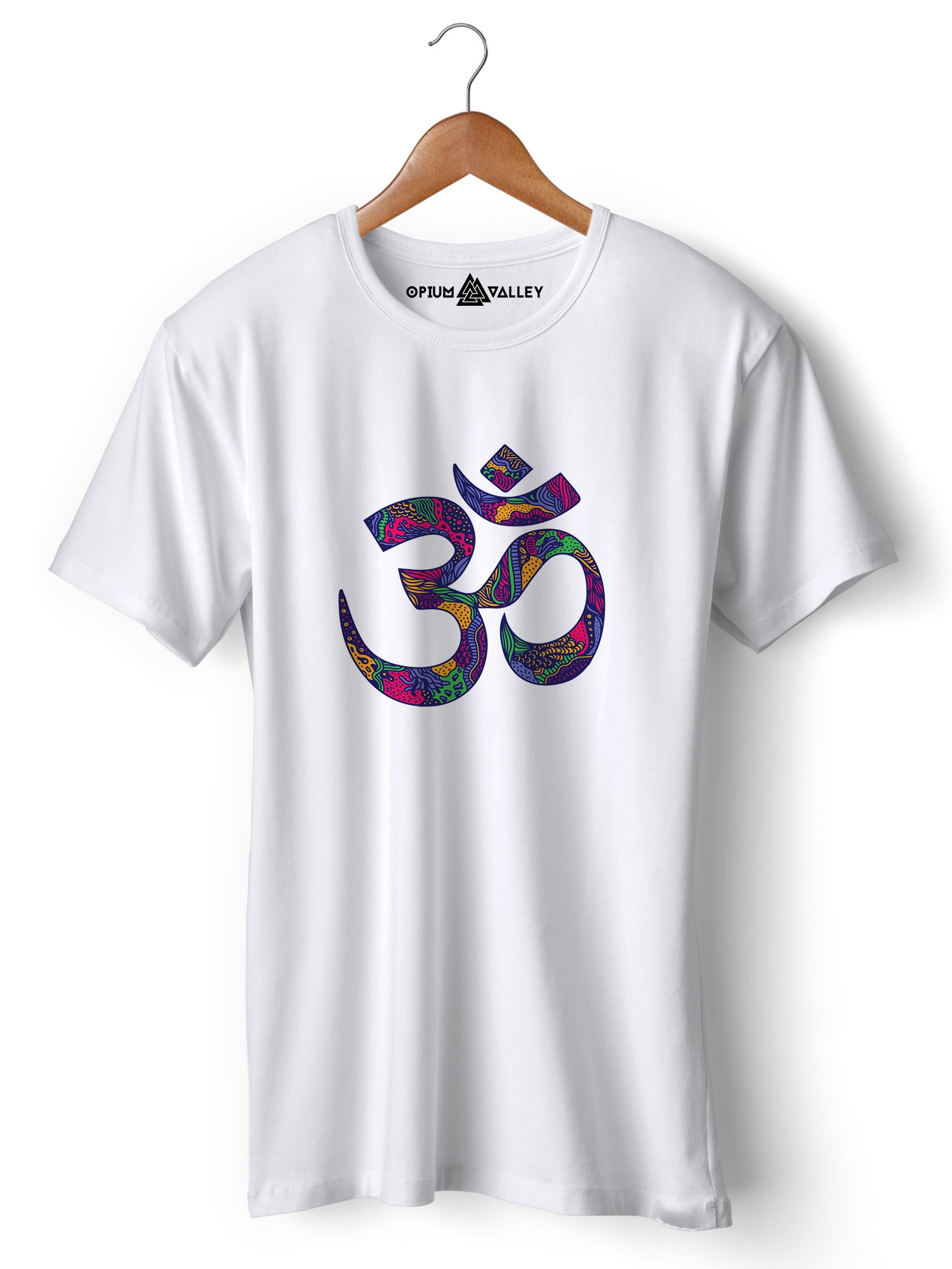 Om Symbol - Round Neck T-Shirt - Opium Valley