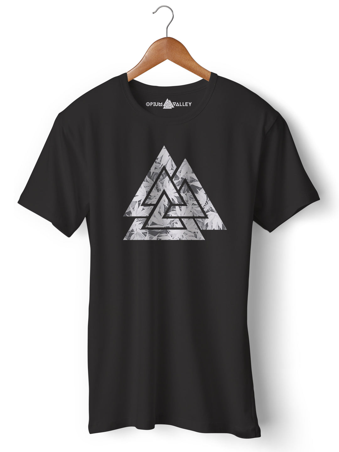 Valknut - Round Neck T-Shirt - Opium Valley