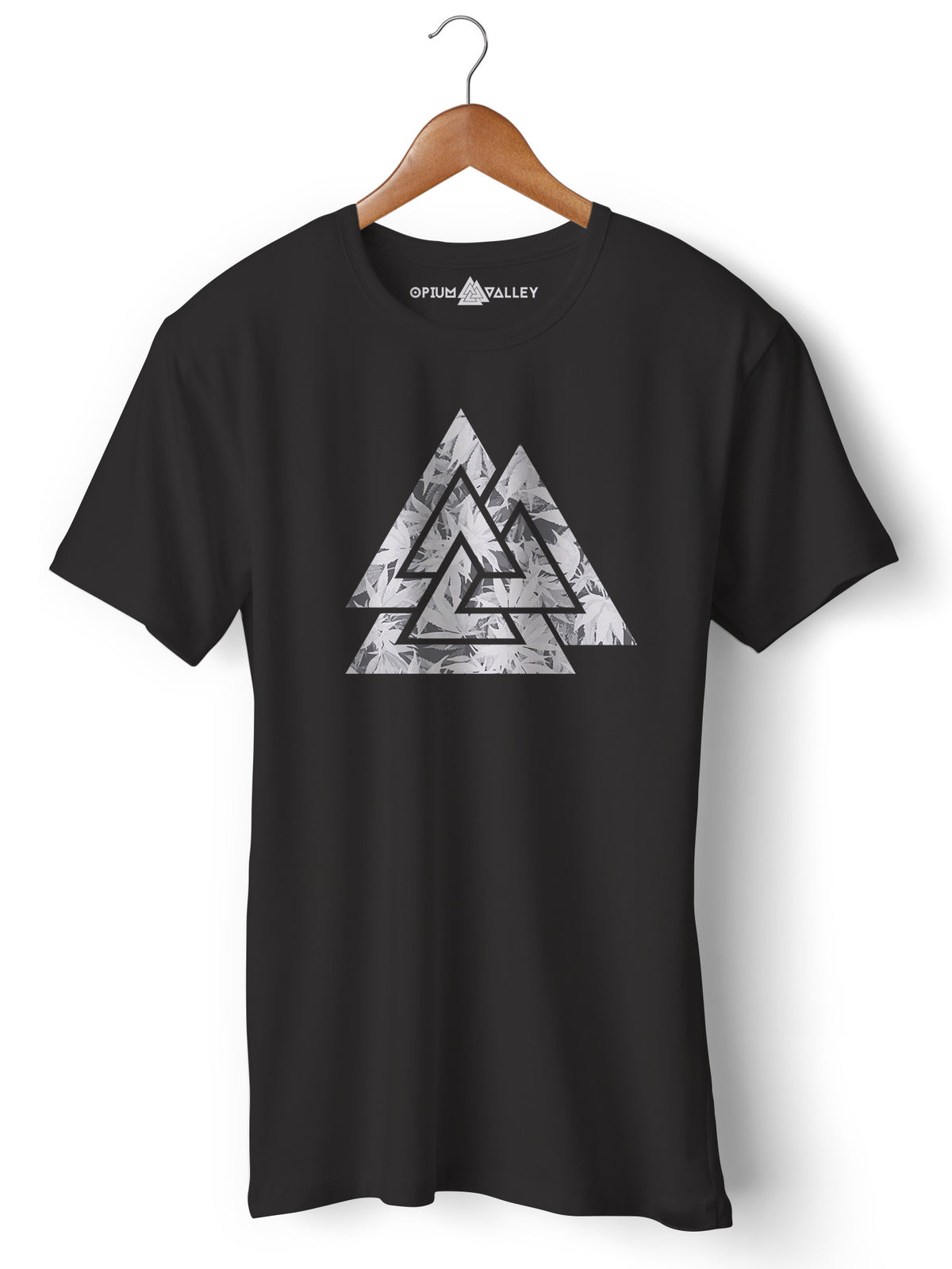 Valknut - Round Neck T-Shirt - Opium Valley
