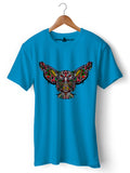 Psychedelic Owl Graphic T-Shirt - Detailed and Colorful Design