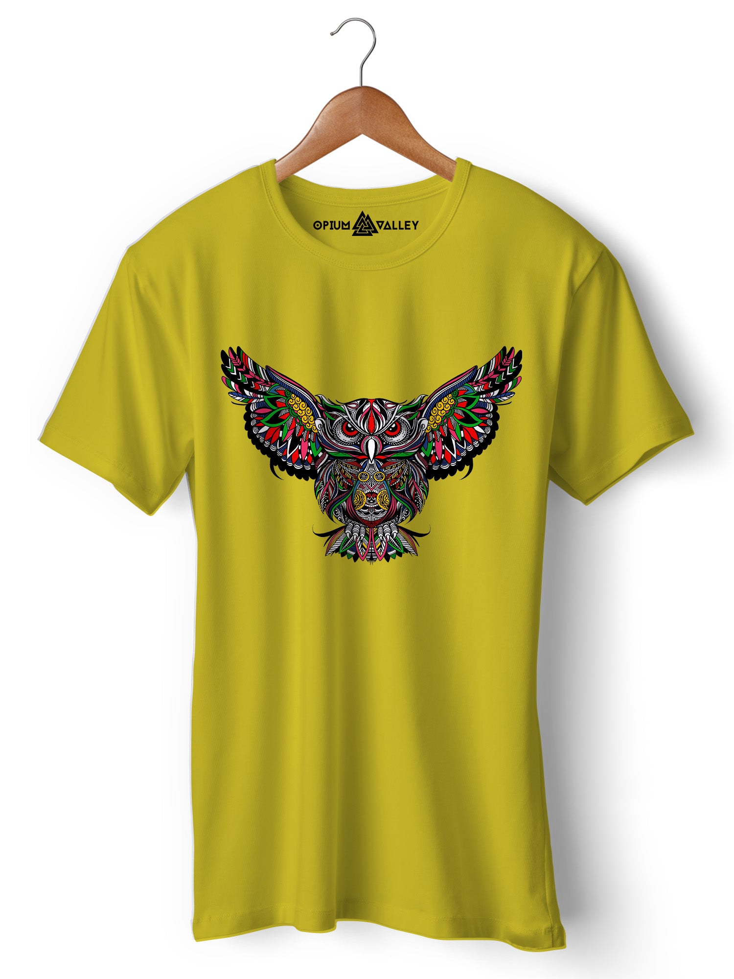 Trippy Animal T-shirt - Artistic Owl Illustration