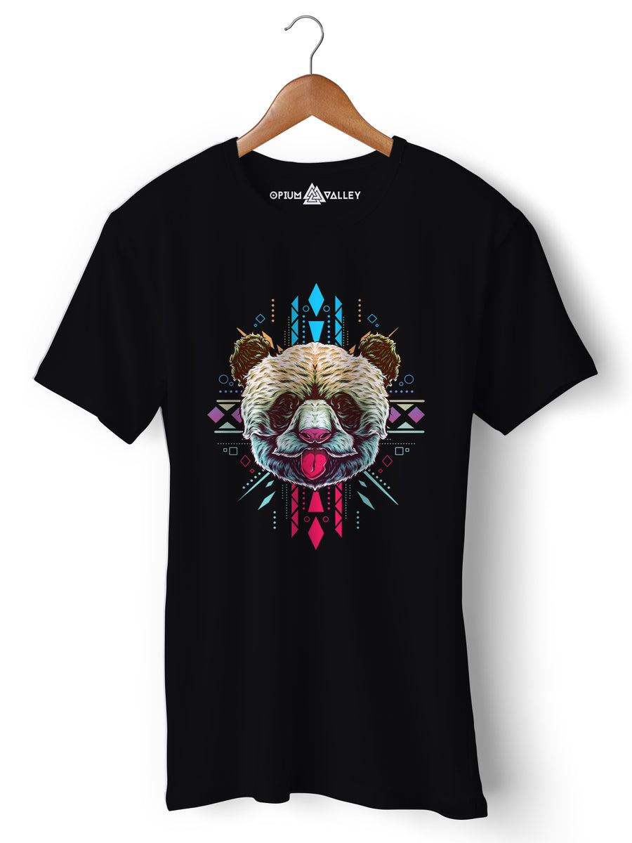 Sacred Panda - Round Neck T-Shirt