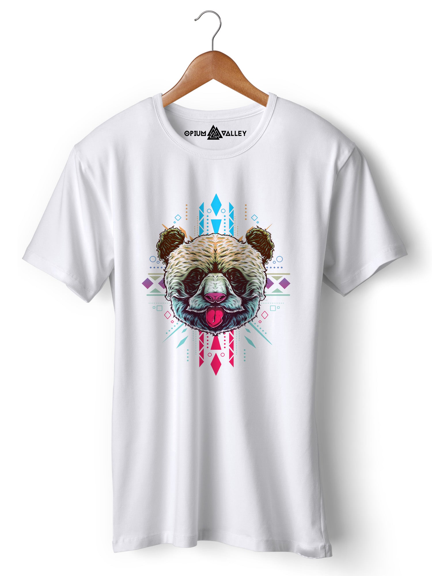 Sacred Panda - Round Neck T-Shirt - Opium Valley