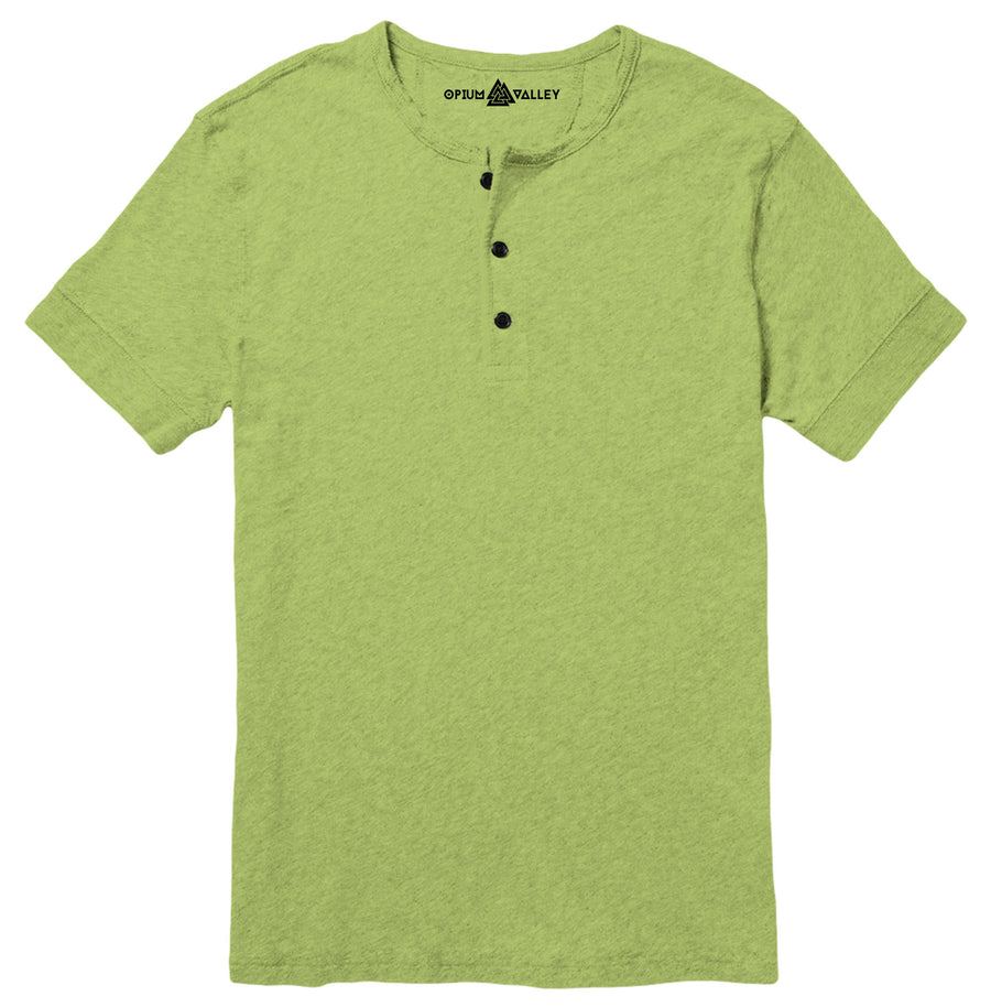 Parrot Green - Henley T-Shirt