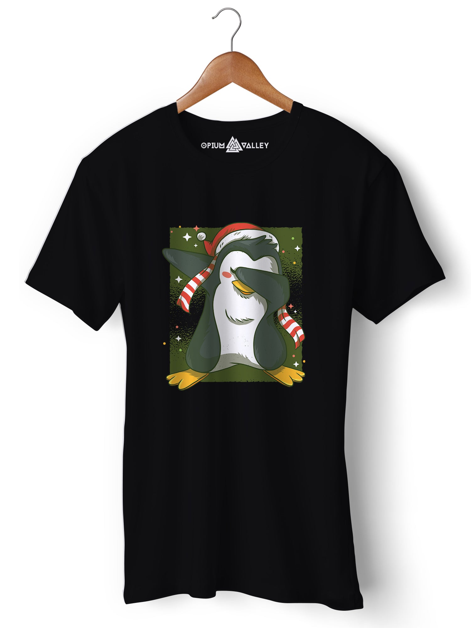 Dab Penguin - Round Neck T-Shirt - Opium Valley