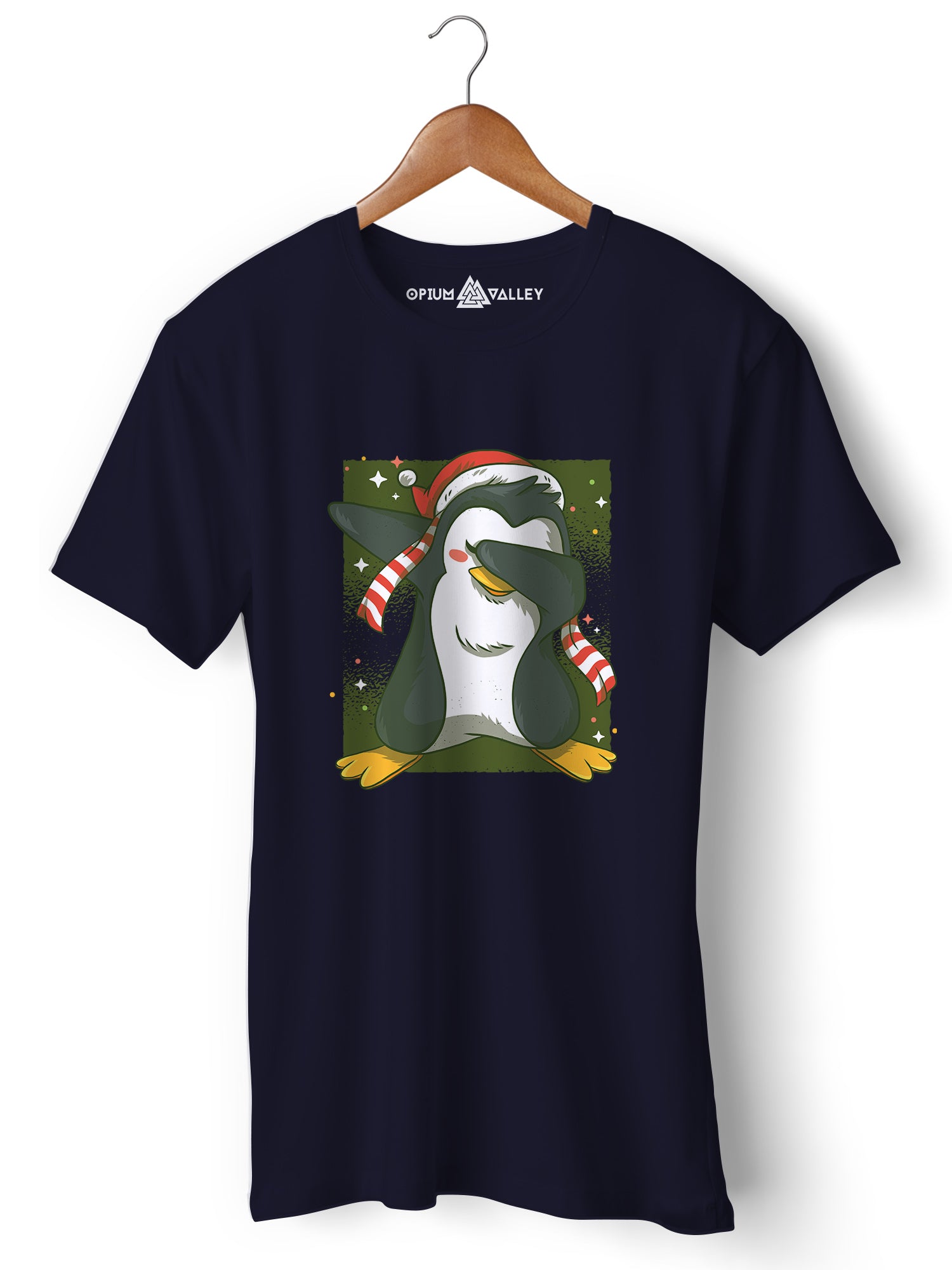 Dab Penguin - Round Neck T-Shirt - Opium Valley