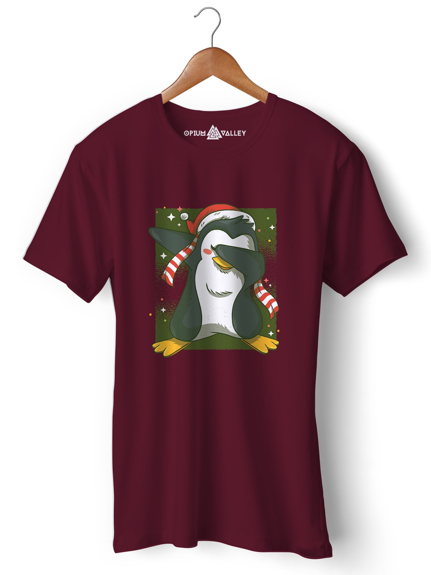 Dab Penguin - Round Neck T-Shirt - Opium Valley