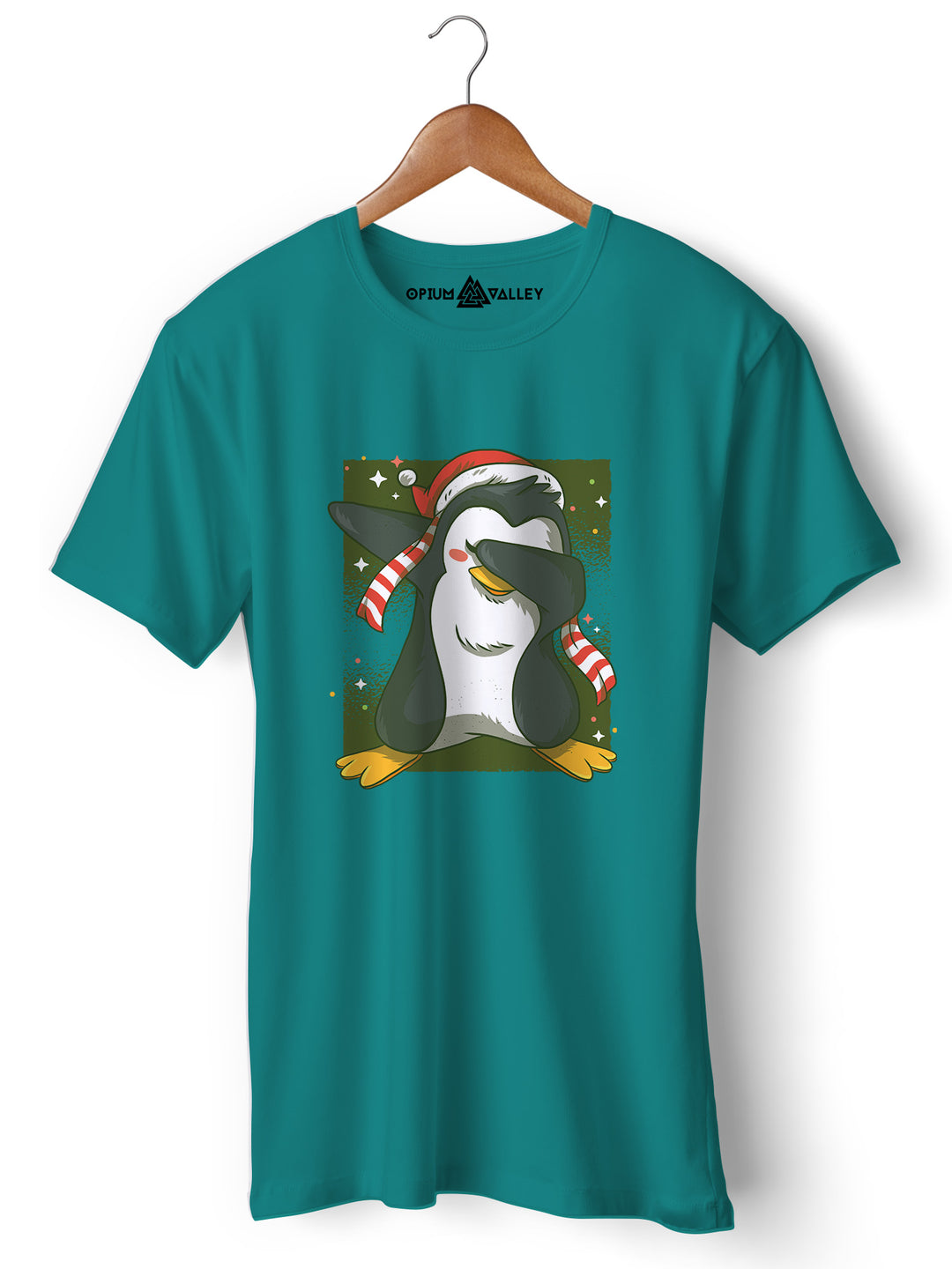 Dab Penguin - Round Neck T-Shirt - Opium Valley