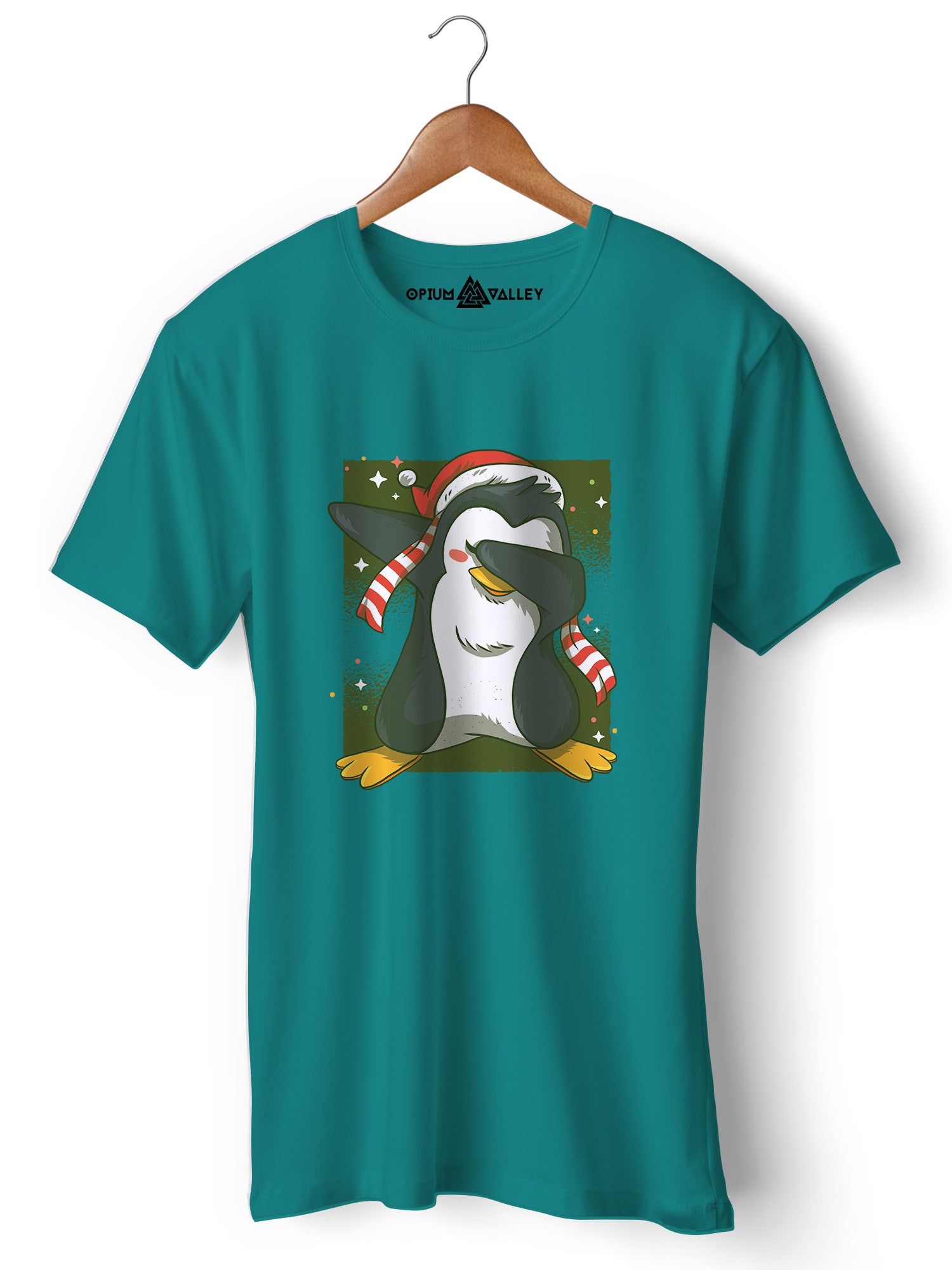 Dab Penguin - Round Neck T-Shirt - Opium Valley