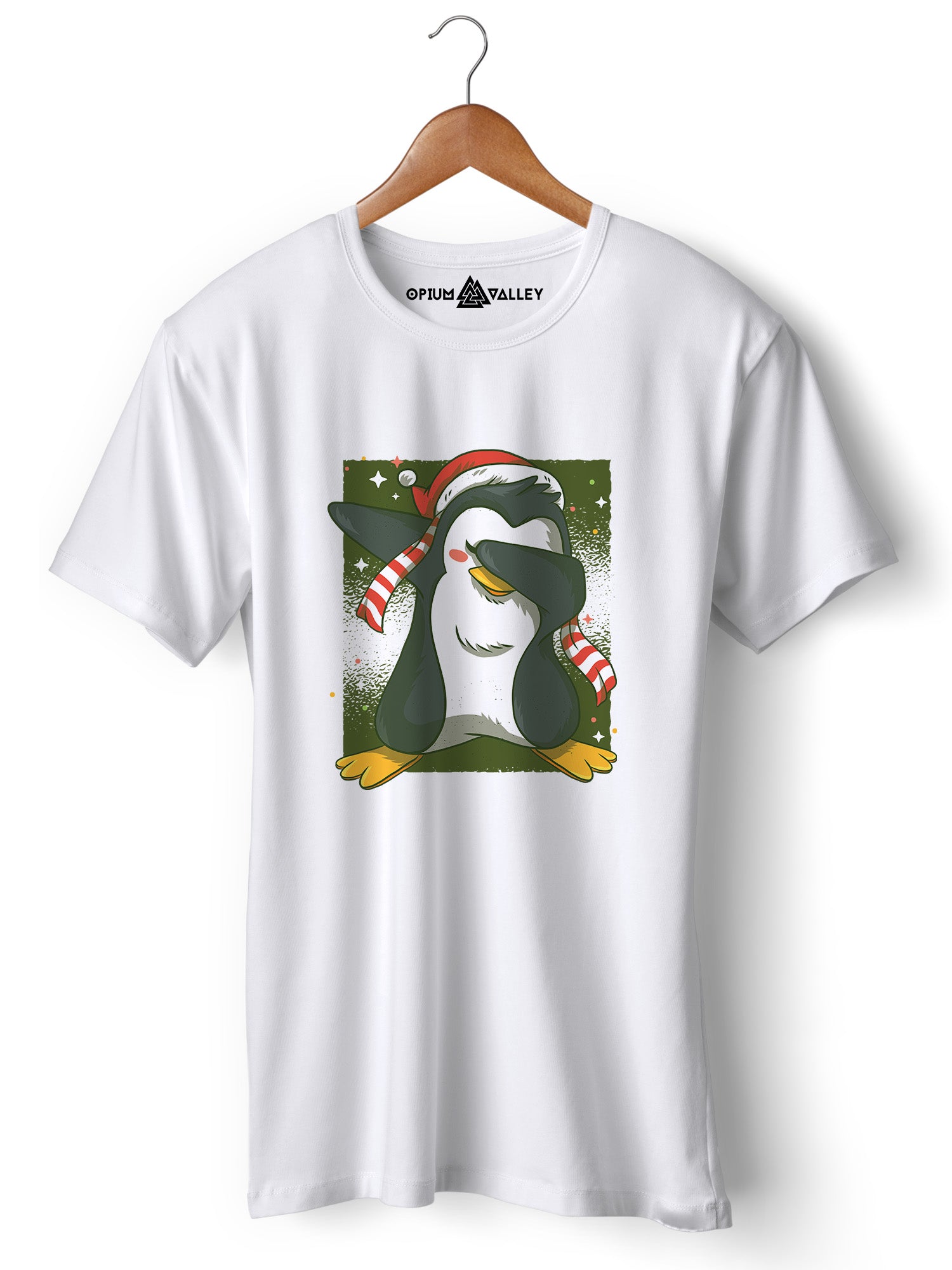 Dab Penguin - Round Neck T-Shirt - Opium Valley