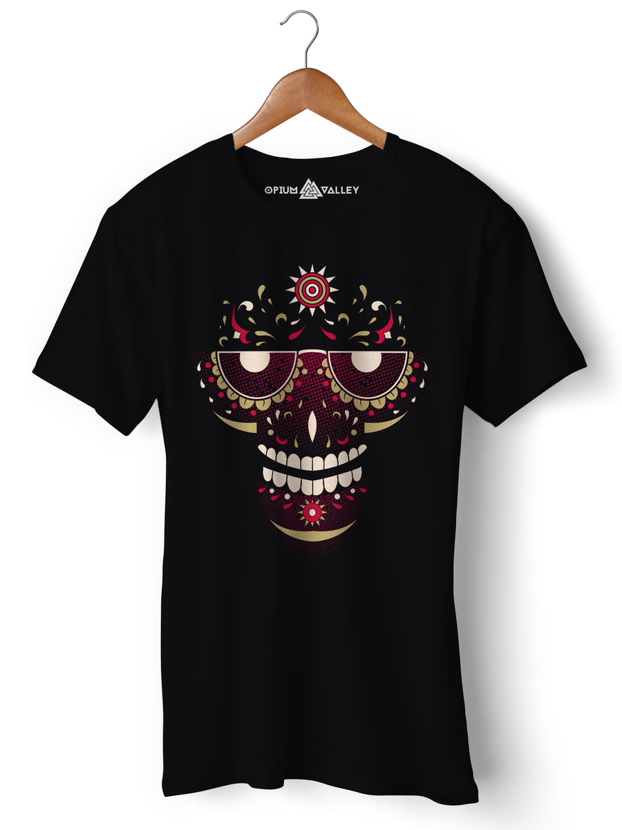 Psy Face - Round Neck T-Shirt