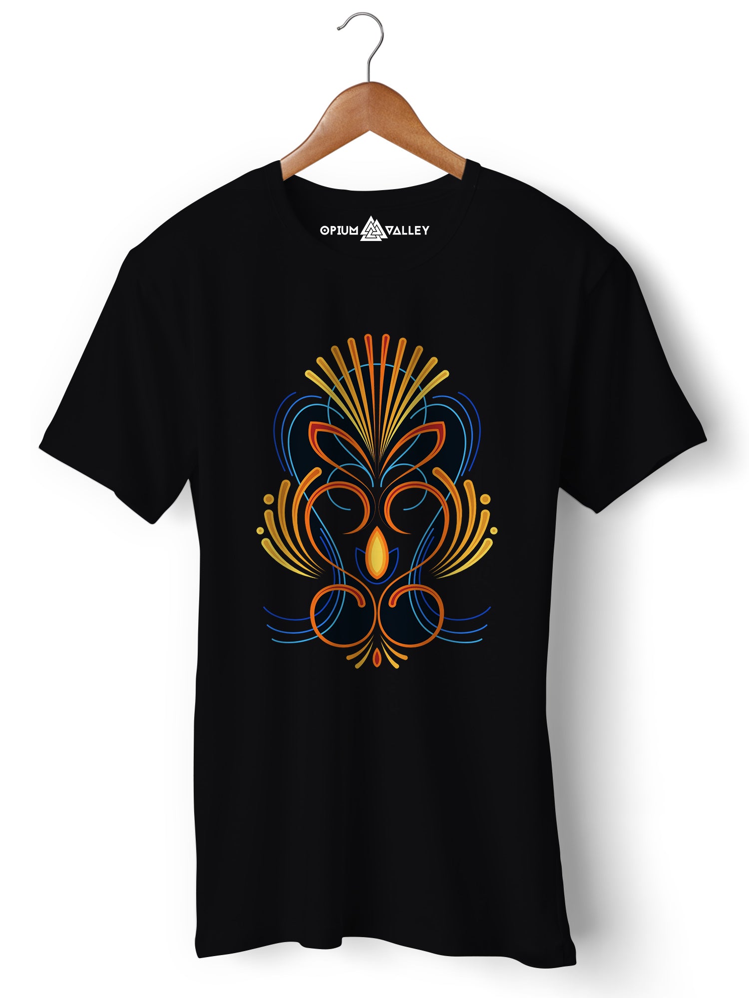 Men's Psy Realm Graphic T-Shirt - Immersive Psychedelic Design