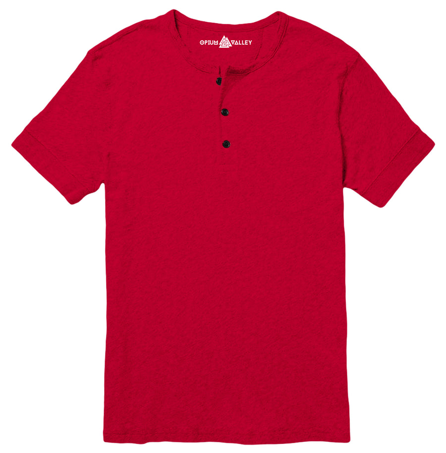 Red - Henley T-Shirt
