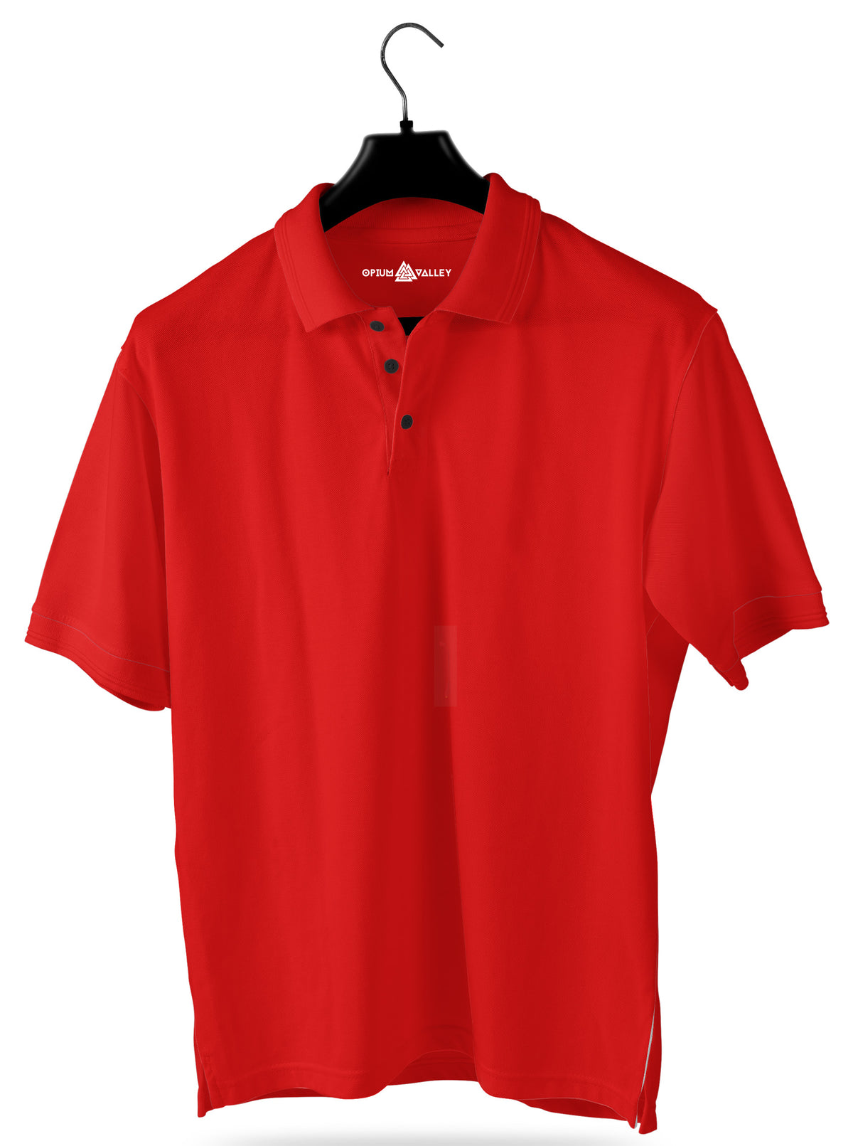 Red- Polo T-shirt - Opium Valley