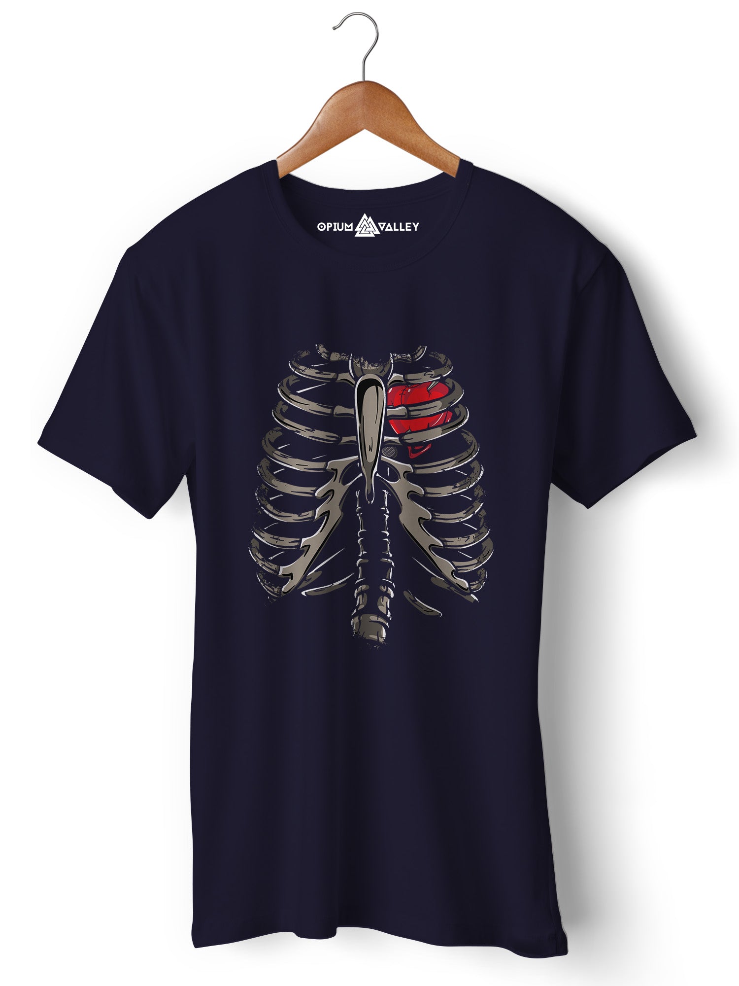 Rib Cage - Round Neck T-Shirt - Opium Valley