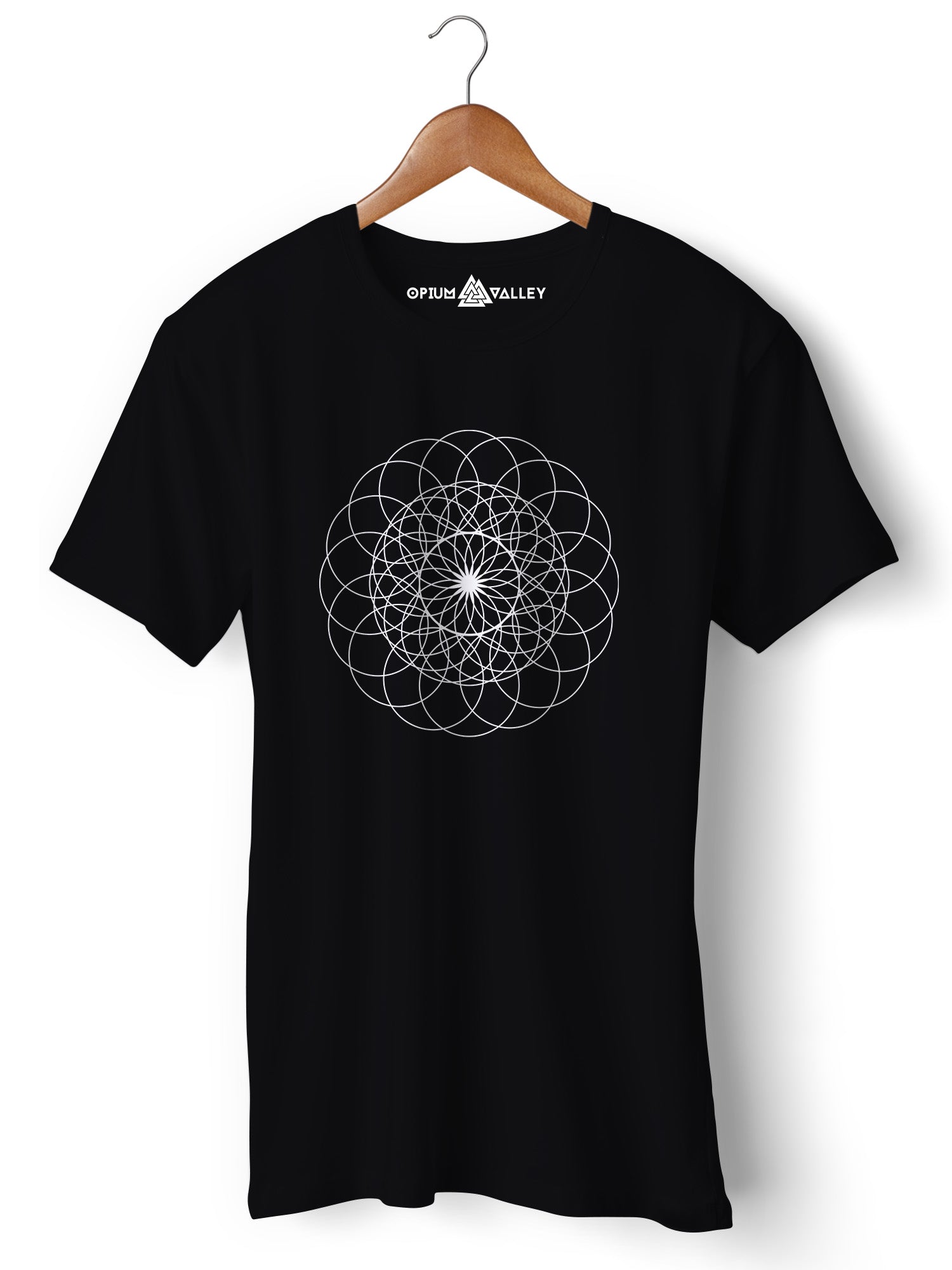 Sacred Geometry - Round Neck T-Shirt - Opium Valley