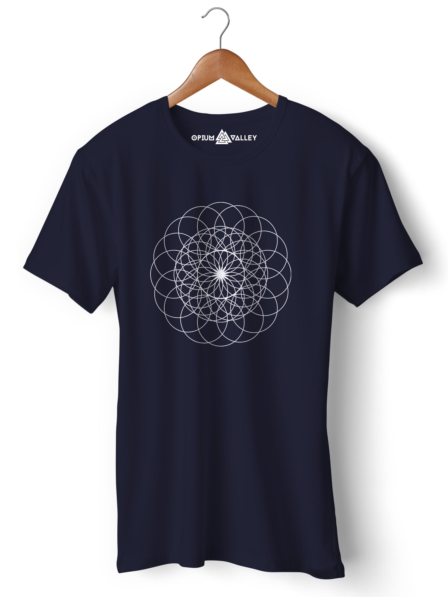Sacred Geometry - Round Neck T-Shirt - Opium Valley