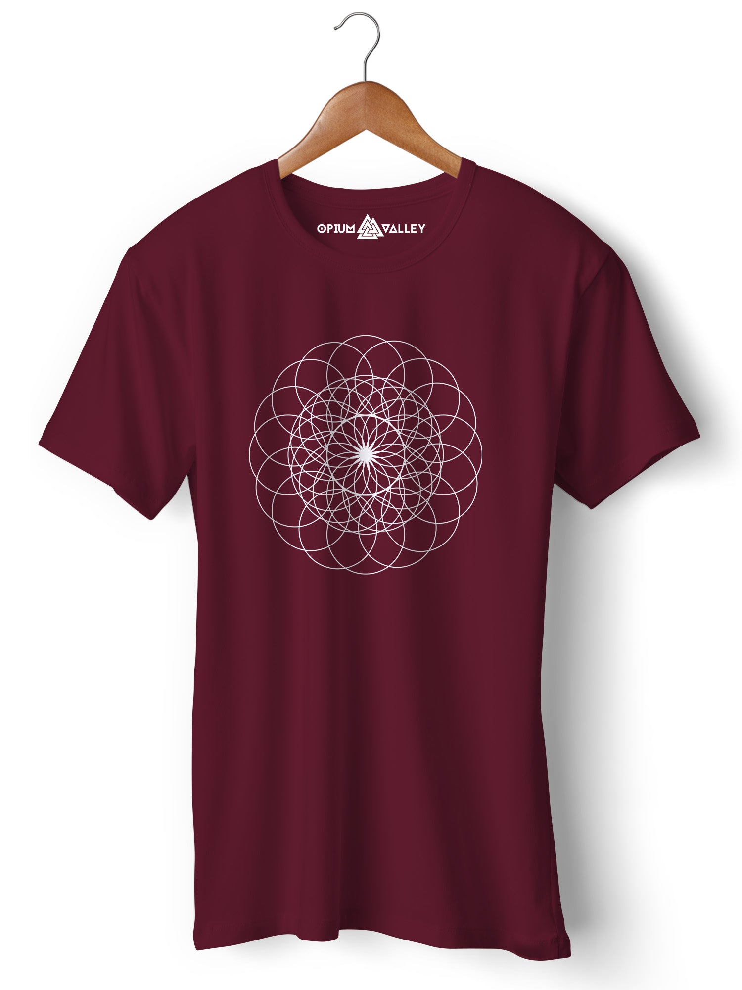 Sacred Geometry - Round Neck T-Shirt - Opium Valley