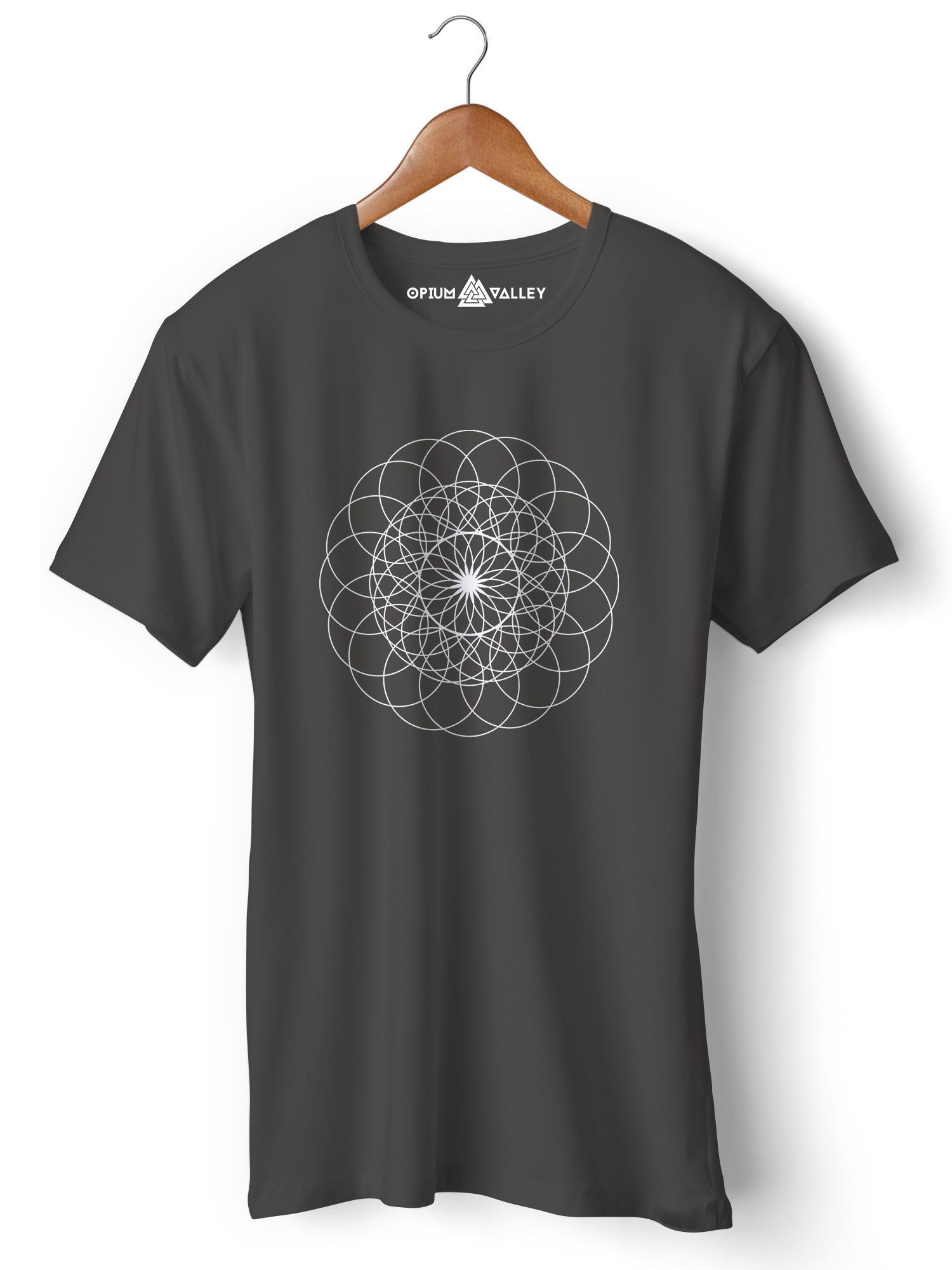 Sacred Geometry - Round Neck T-Shirt - Opium Valley