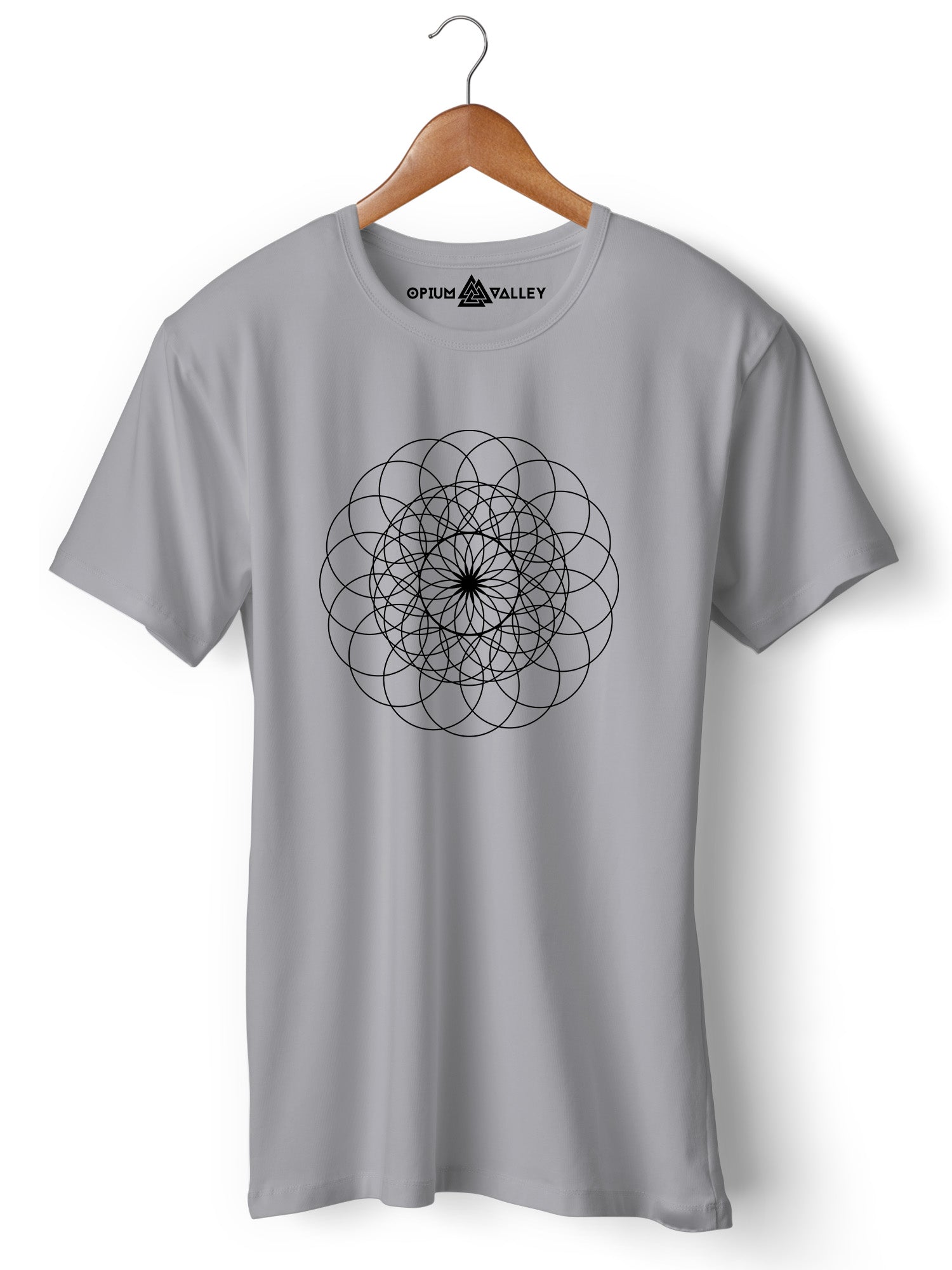 Sacred Geometry - Round Neck T-Shirt - Opium Valley