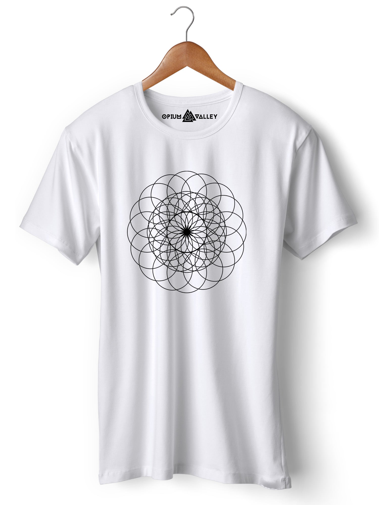 Sacred Geometry - Round Neck T-Shirt - Opium Valley