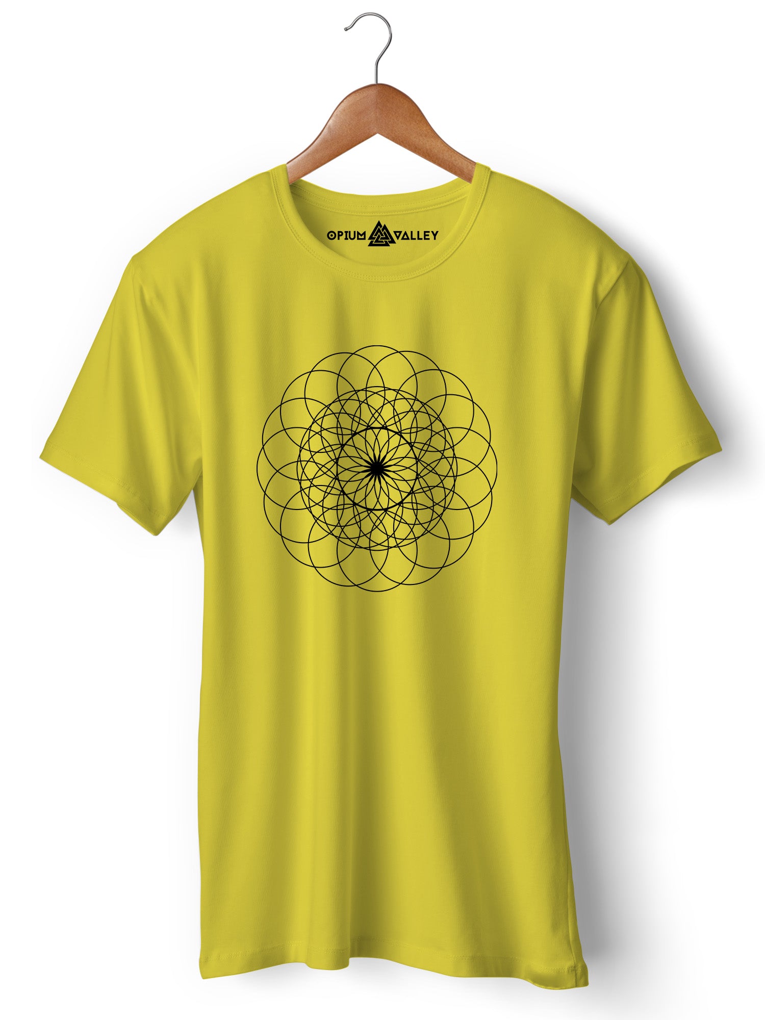 Sacred Geometry - Round Neck T-Shirt - Opium Valley
