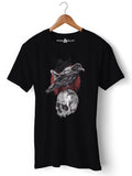 Skull Crow - Round Neck T-Shirt - Opium Valley