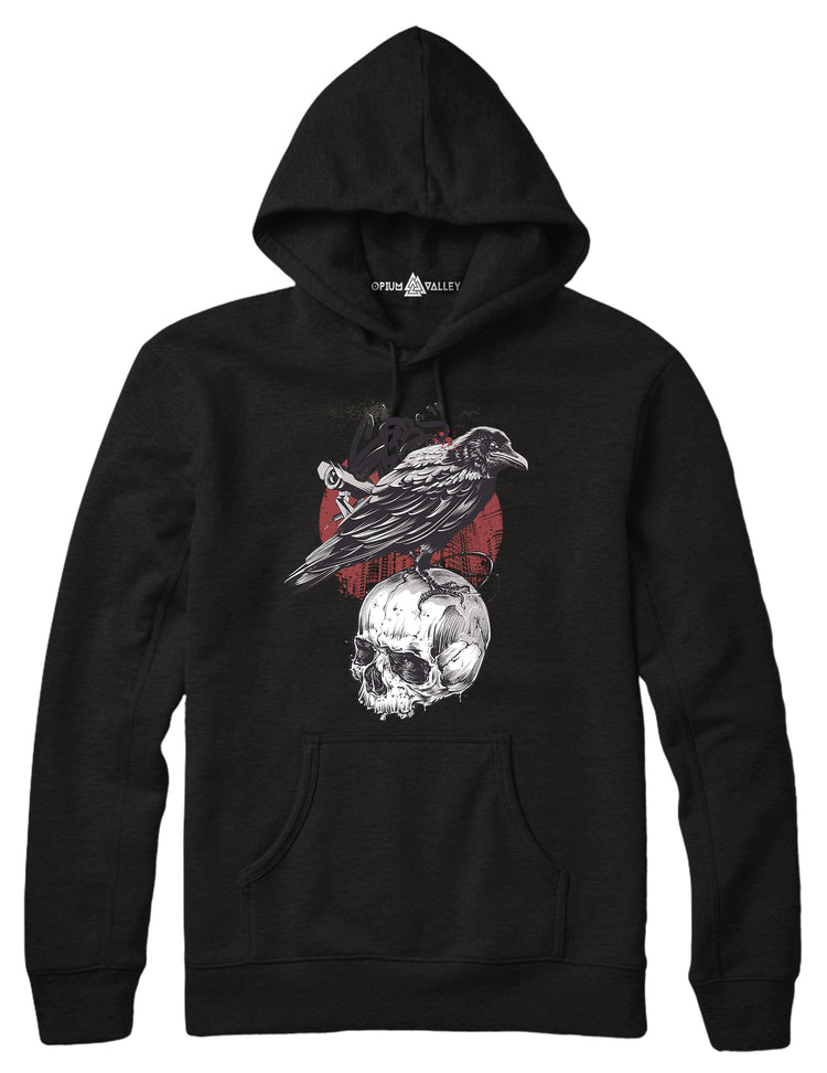 Skull Crow - Hoodie - Opium Valley