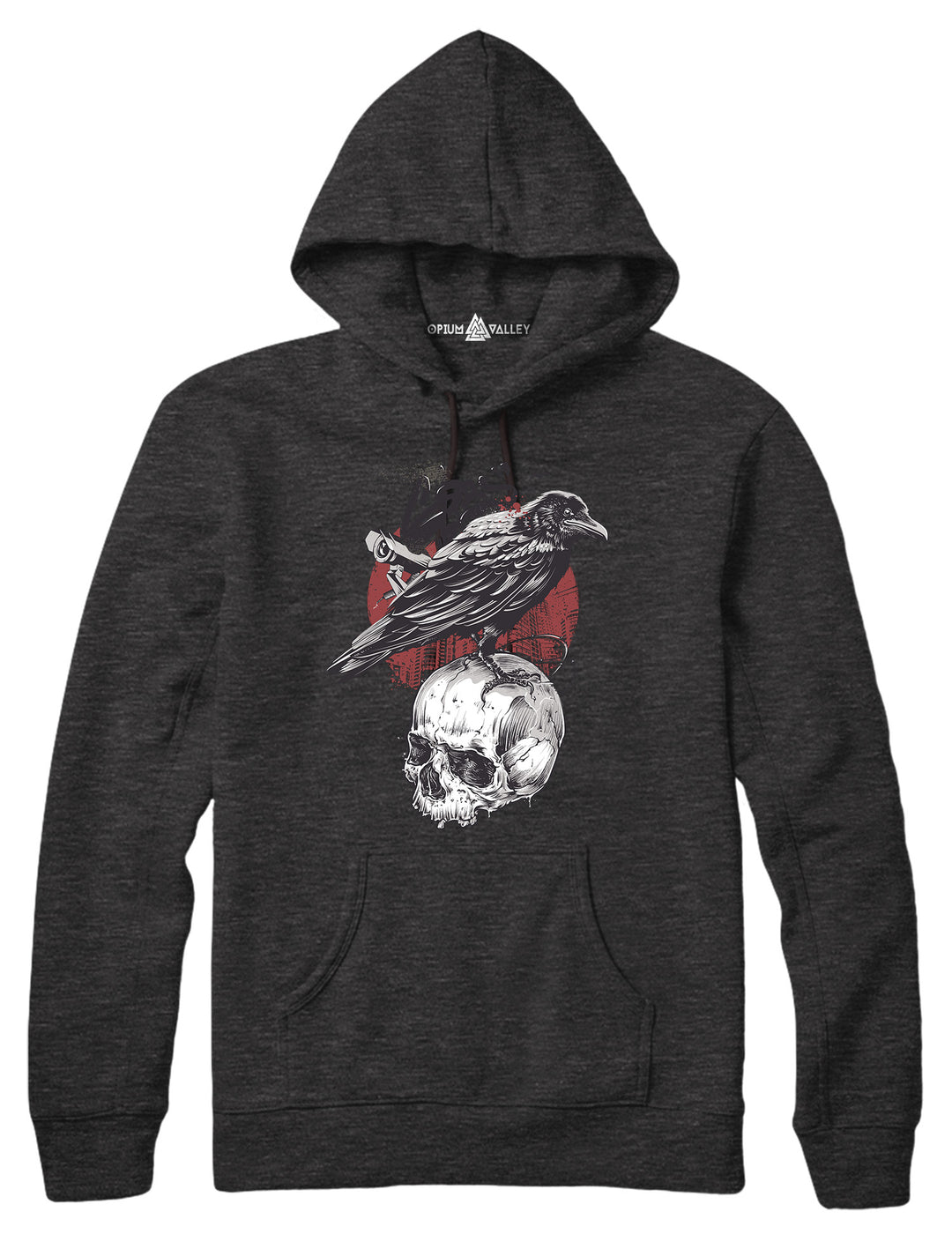 Skull Crow - Hoodie - Opium Valley