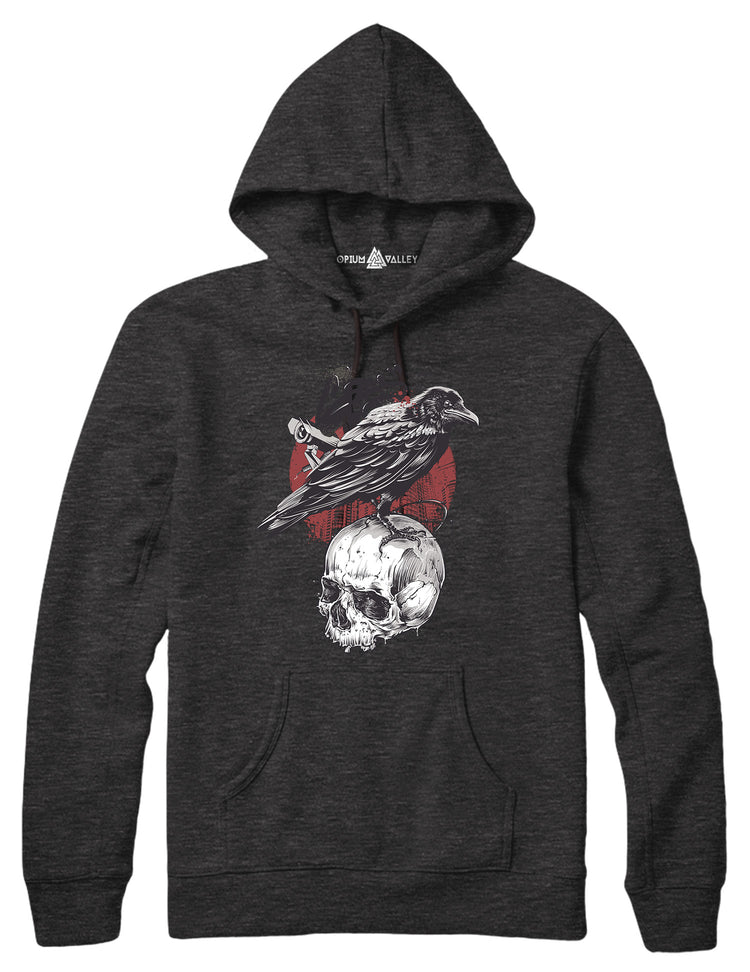 Skull Crow - Hoodie - Opium Valley