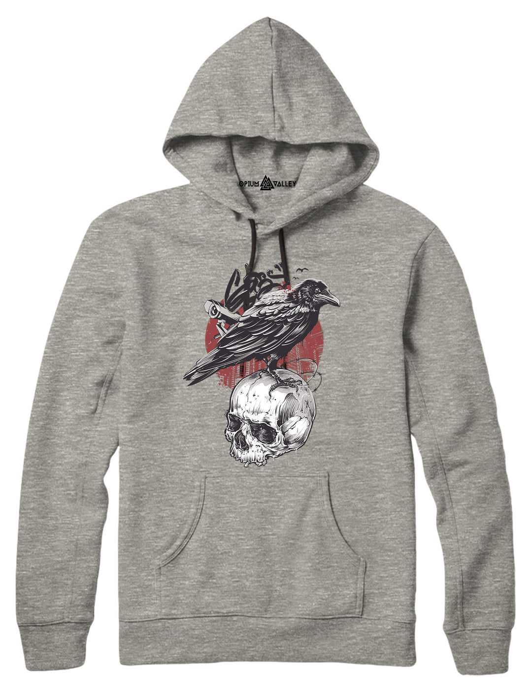 Skull Crow - Hoodie - Opium Valley