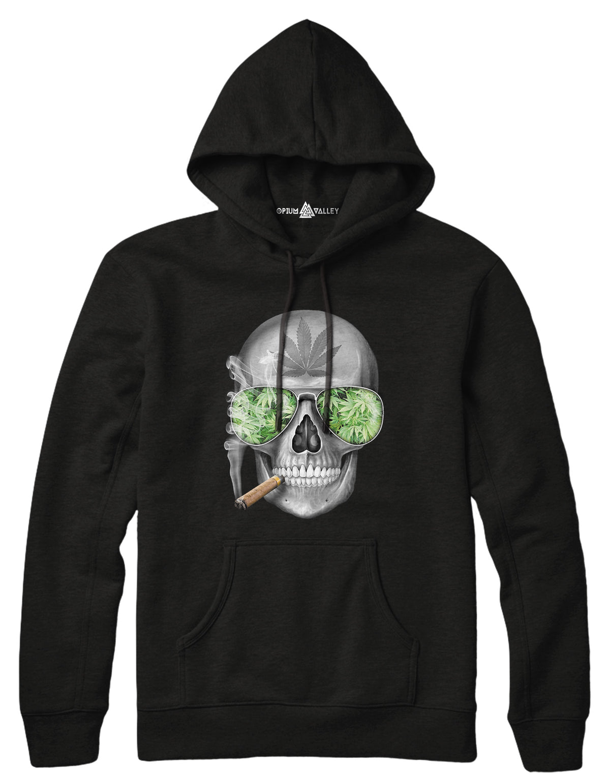 Skull Weed - Hoodie - Opium Valley