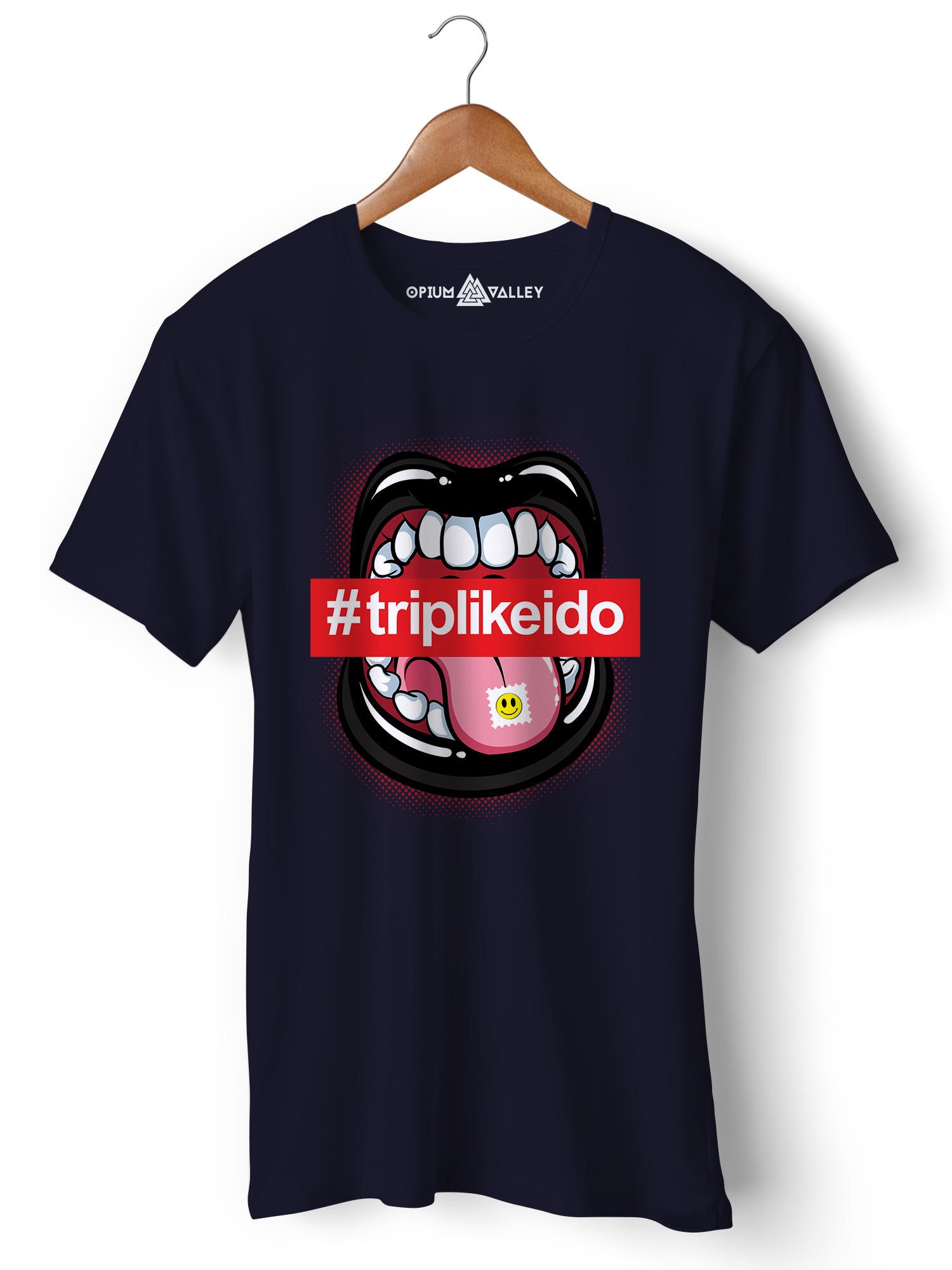 Tripping - Round Neck T-Shirt - Opium Valley