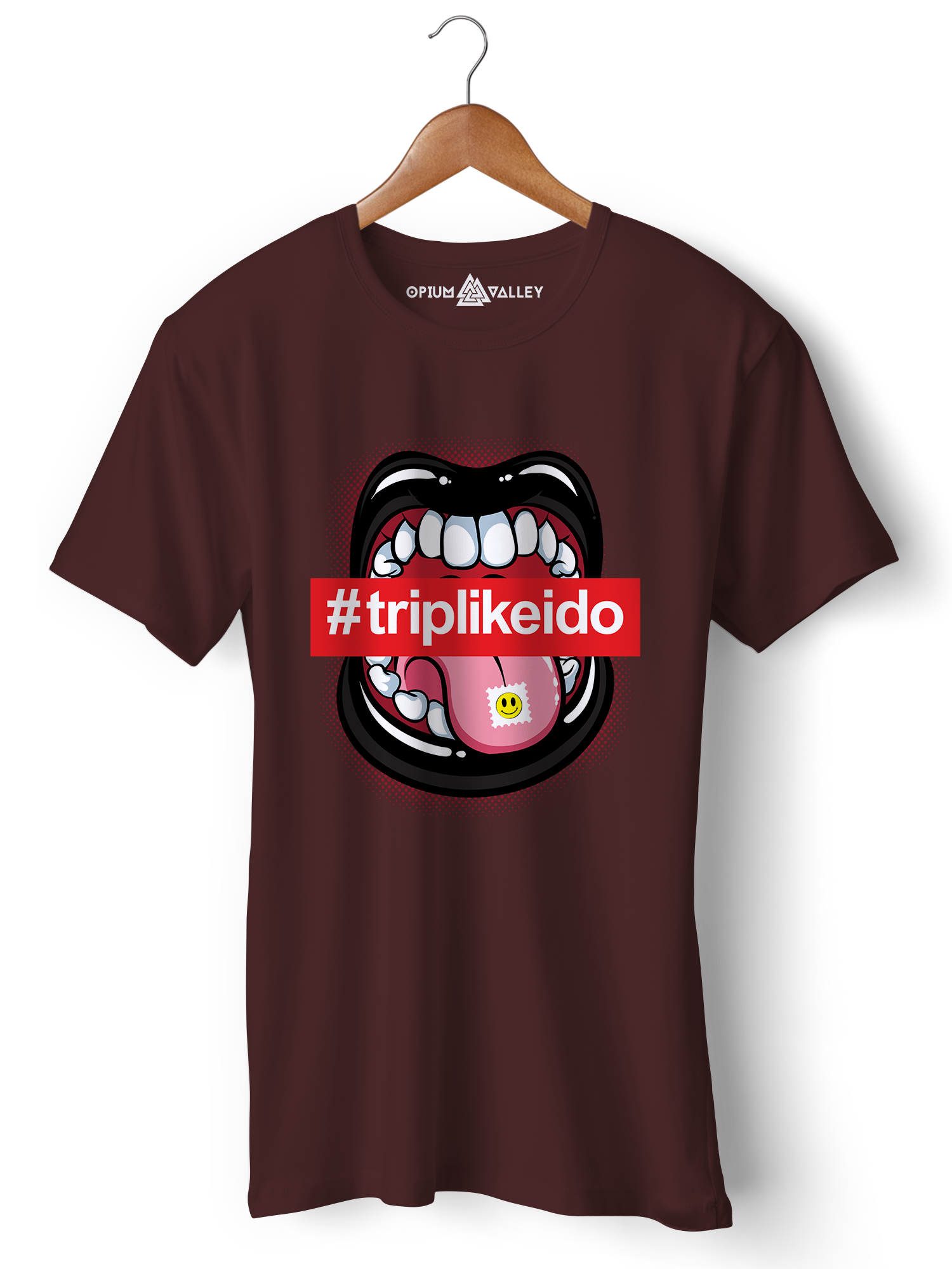 Tripping - Round Neck T-Shirt - Opium Valley
