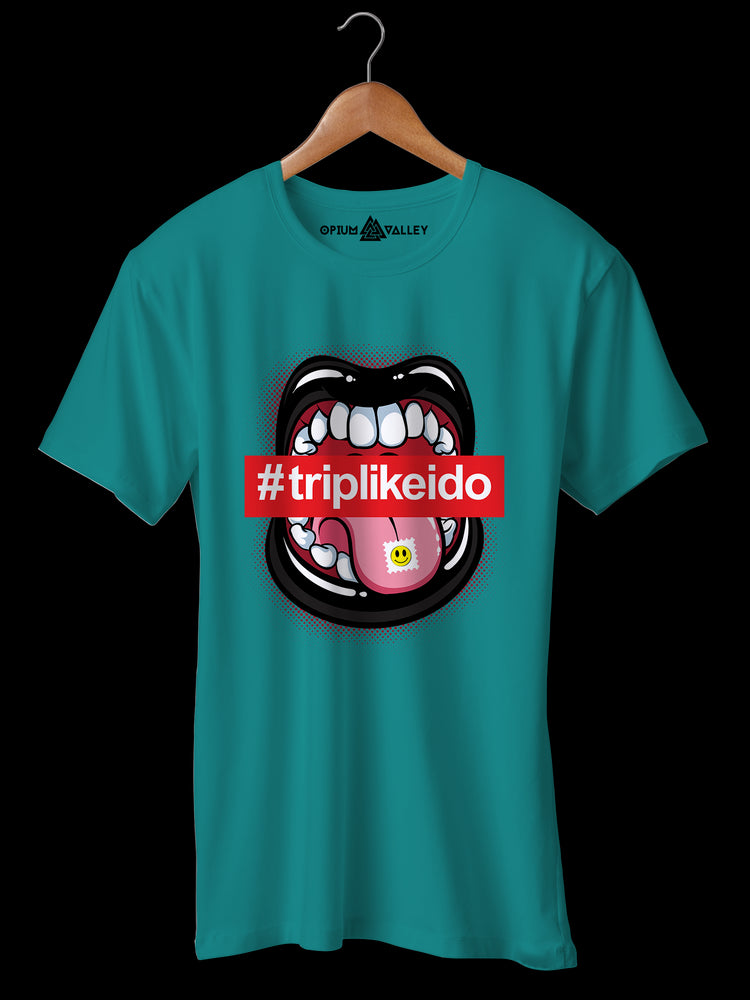 Tripping - Round Neck T-Shirt - Opium Valley