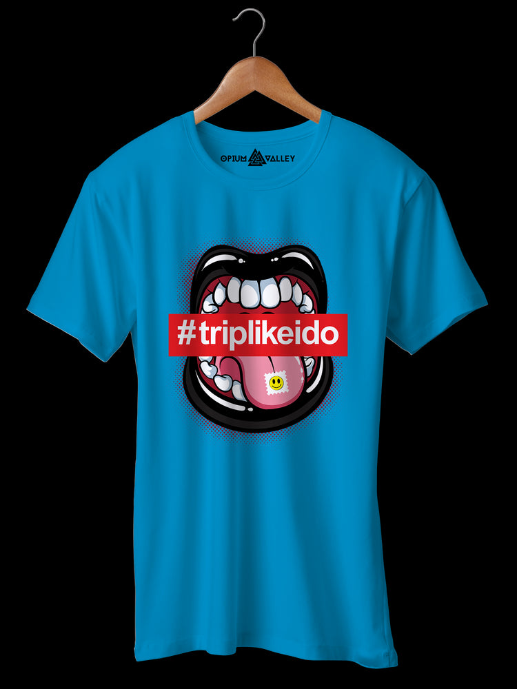 Tripping - Round Neck T-Shirt - Opium Valley
