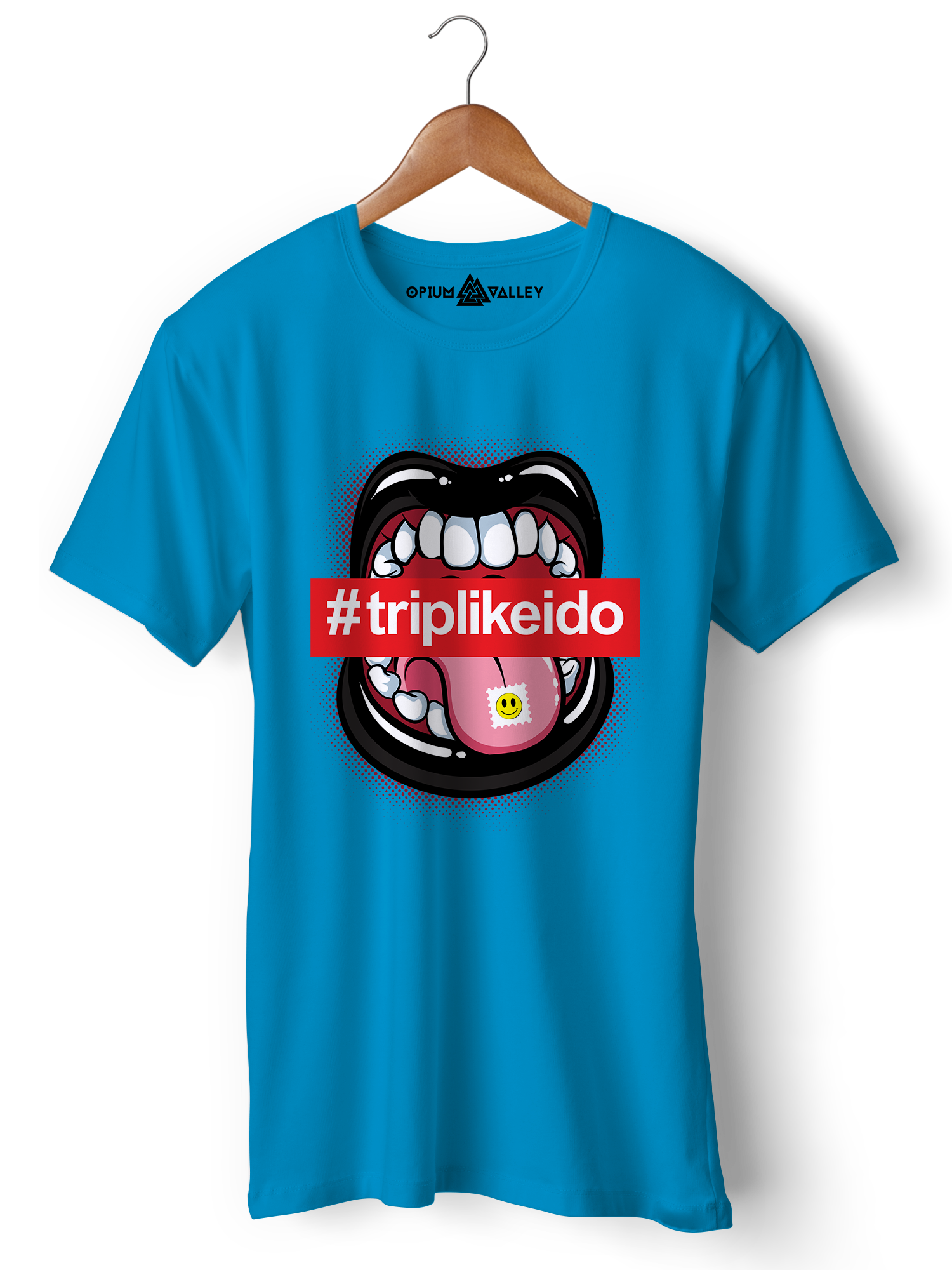 Tripping - Round Neck T-Shirt - Opium Valley