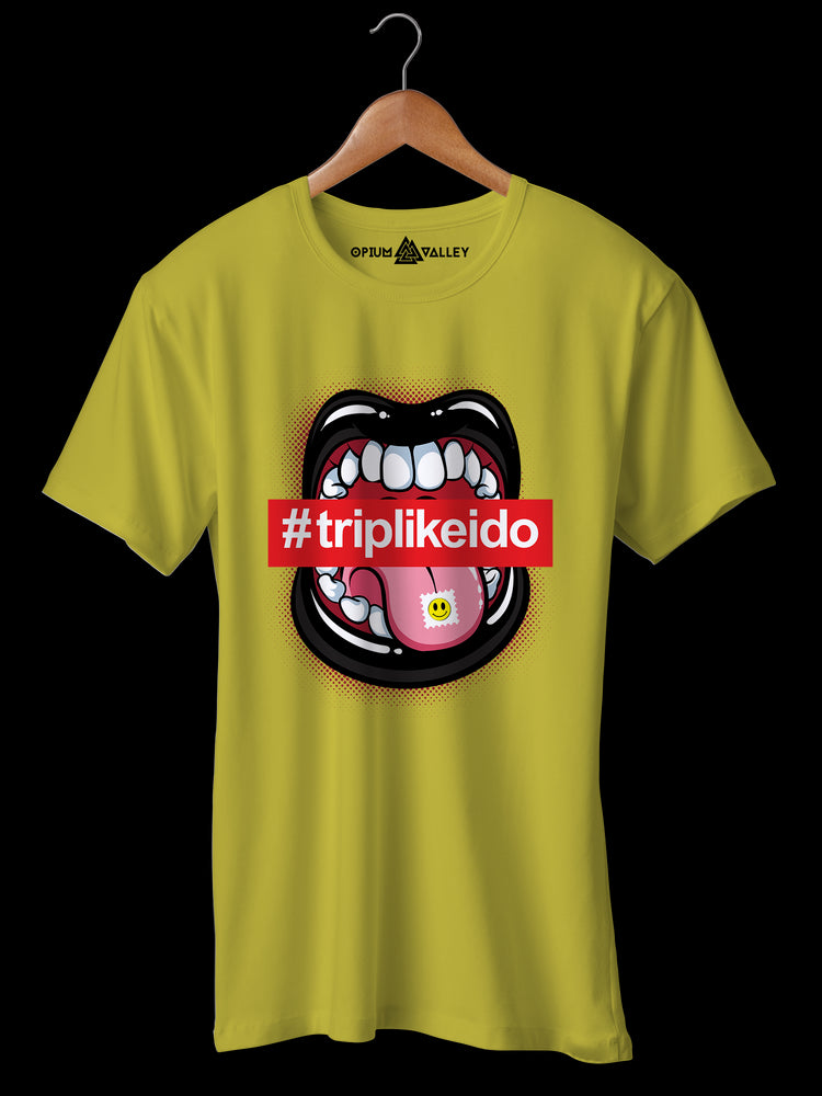 Tripping - Round Neck T-Shirt - Opium Valley
