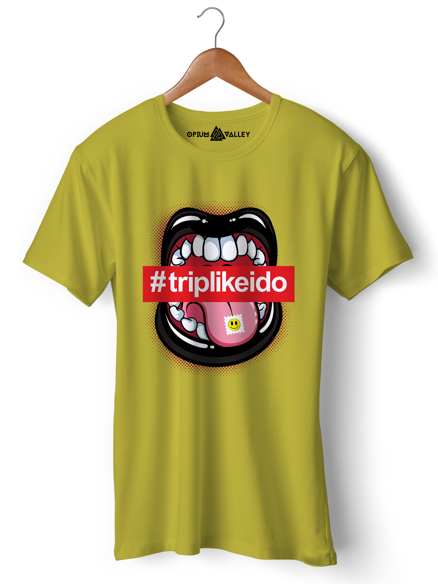 Tripping - Round Neck T-Shirt - Opium Valley