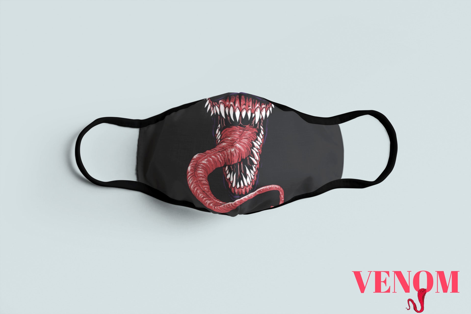 Designer Face Mask (3-layer with filter pocket): VENOM