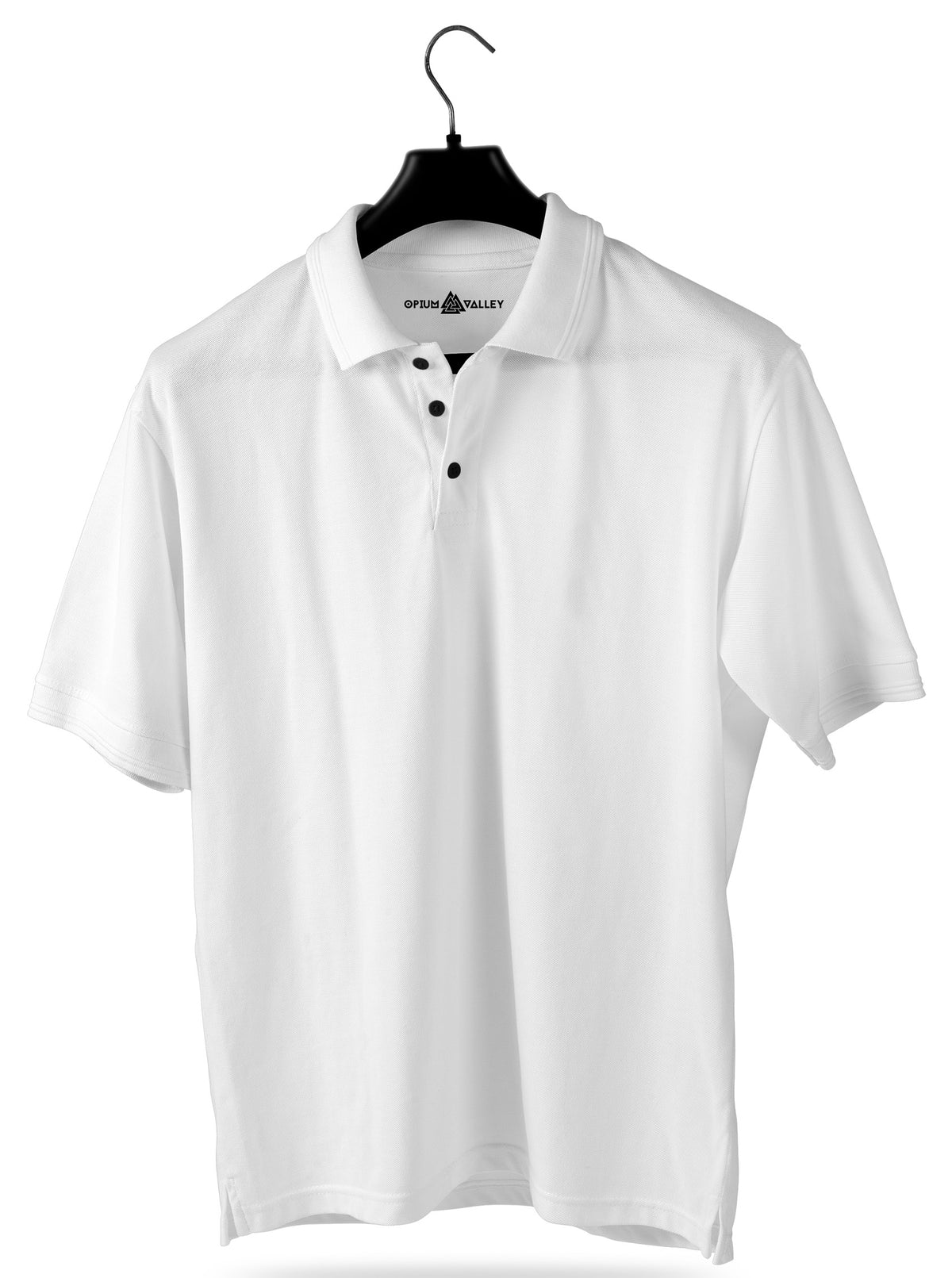 White- Polo T-shirt - Opium Valley