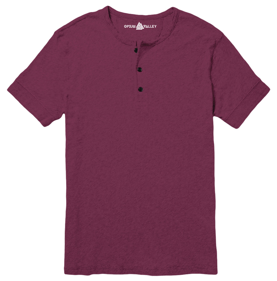 Wine - Henley T-Shirt